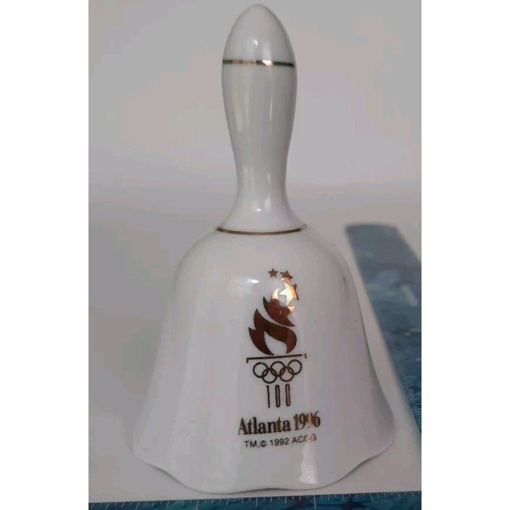 1996 Atlanta Centennial Olympic Commemorative white  Bell Licensed Product